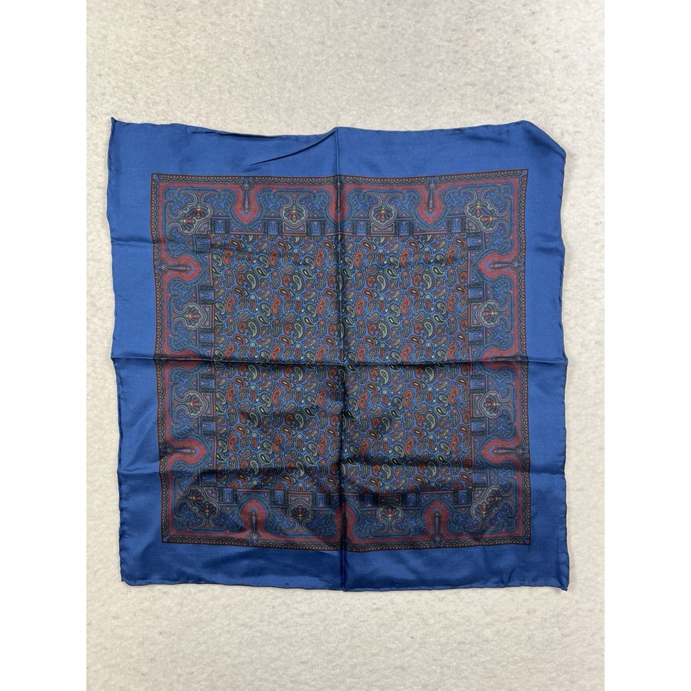 Lot Of 2 Unmarked Silk Scarves Brooks Brothers? EUC - Picture 6 of 9